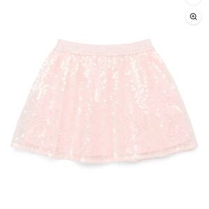 Elegant Pink Sequin Skirt